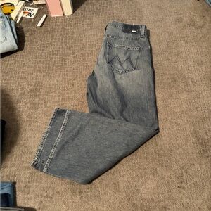 MOTHER The Dodger Ankle Wide Leg Ankle Jeans